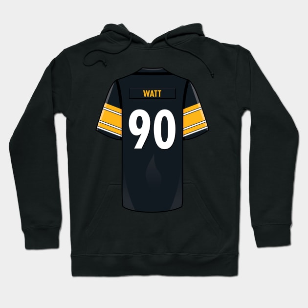 TJ Watt Jersey Hoodie by WalkDesigns